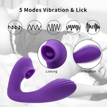 Clitors G-spot Stimulation Tongue Licking Sucking Female Power Vibrator Vagina Balls Instant Orgasm Women Masturbator Sex Toys 1