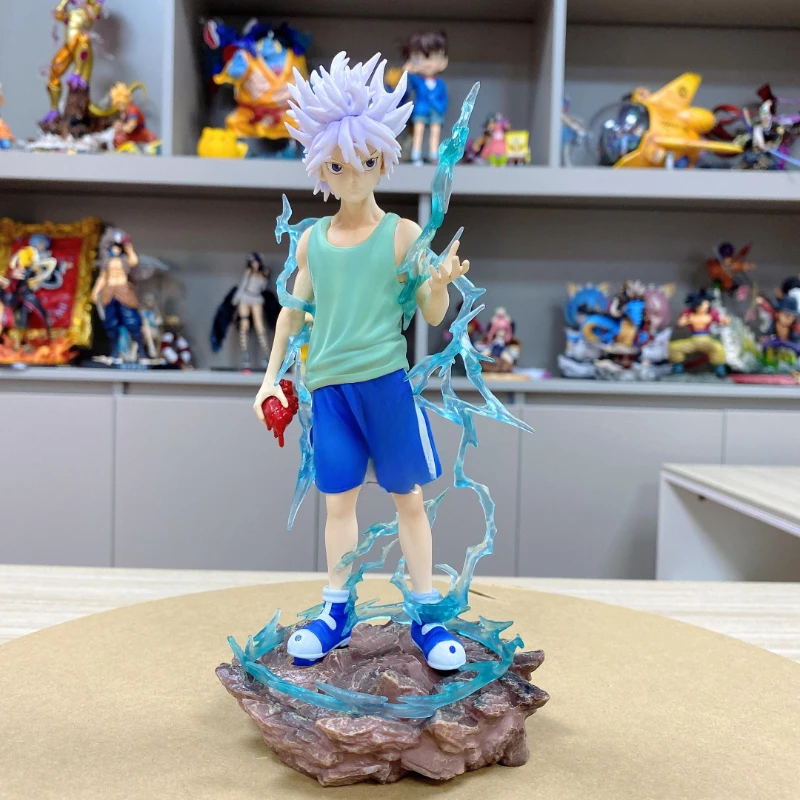 

Hunter X Hunter Аниме Killua Zoldyck модель куклы настольное украшение периферийный мультфильм Декор подарок на день рождения Коллекционная кукла игрушка
