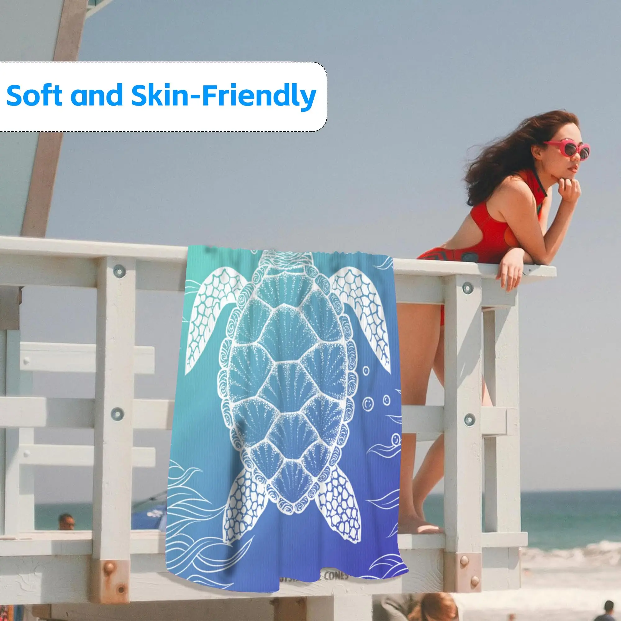 Groot microvezel strandlaken sneldrogend absorberende badhanddoek_voghion.com