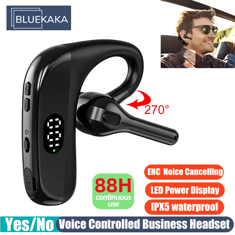 sem Fio Sports Gaming Headconjunto com Microfone hd 88 Horas Falar Tempo Fone de Ouvido Bluetooth 5.3 Bateria Negócio Longa Vida