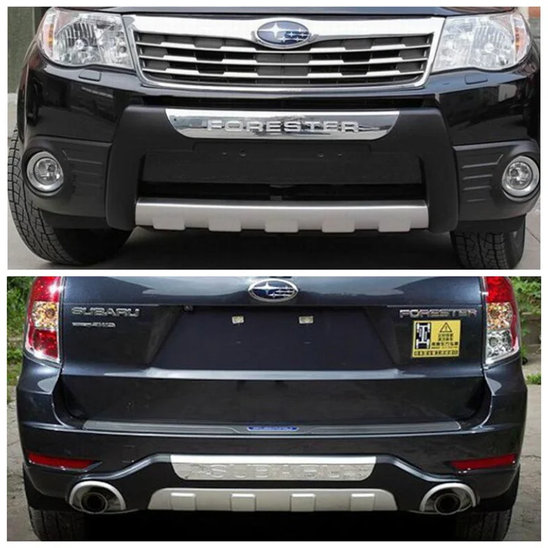 Abs Car Front+ Rear Bumper Protector Cover Splitters Guard Skid Plate