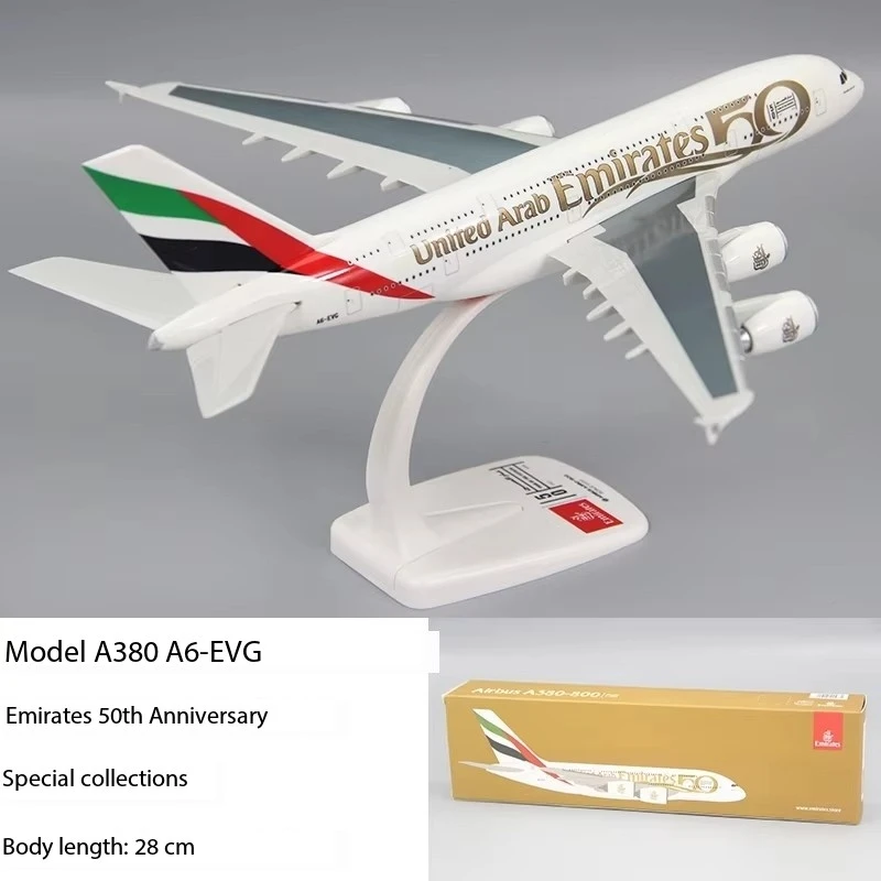 新しい 1/250 スケール A380 UAE エミレーツ航空航空機シリーズ 50