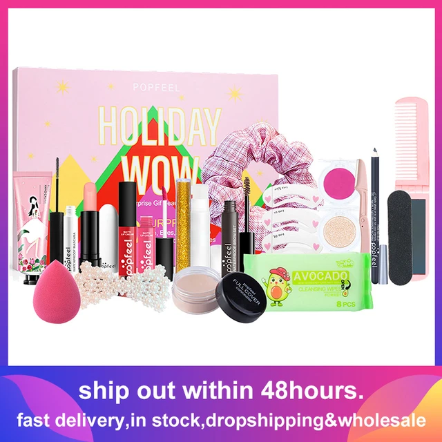Christmas Advent Calendar 2023 Makeup Tools Countdown Calendar Gift Boxes Lipstick Eye Shadow Concealers Makeup Cosmetics Set - AliExpress