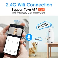 Smart 1080p Small Dog Camera with Treat Dispenser 180°View Pet Treat Tossing Dog Camera with Phone App 2 Way Audio Android & iOS 3