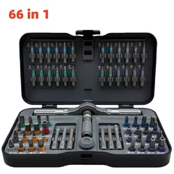 Ultimate Precision Ratchet Screwdriver Set with Detachable Handle & Multi S2 Steel Bits (66PCS)