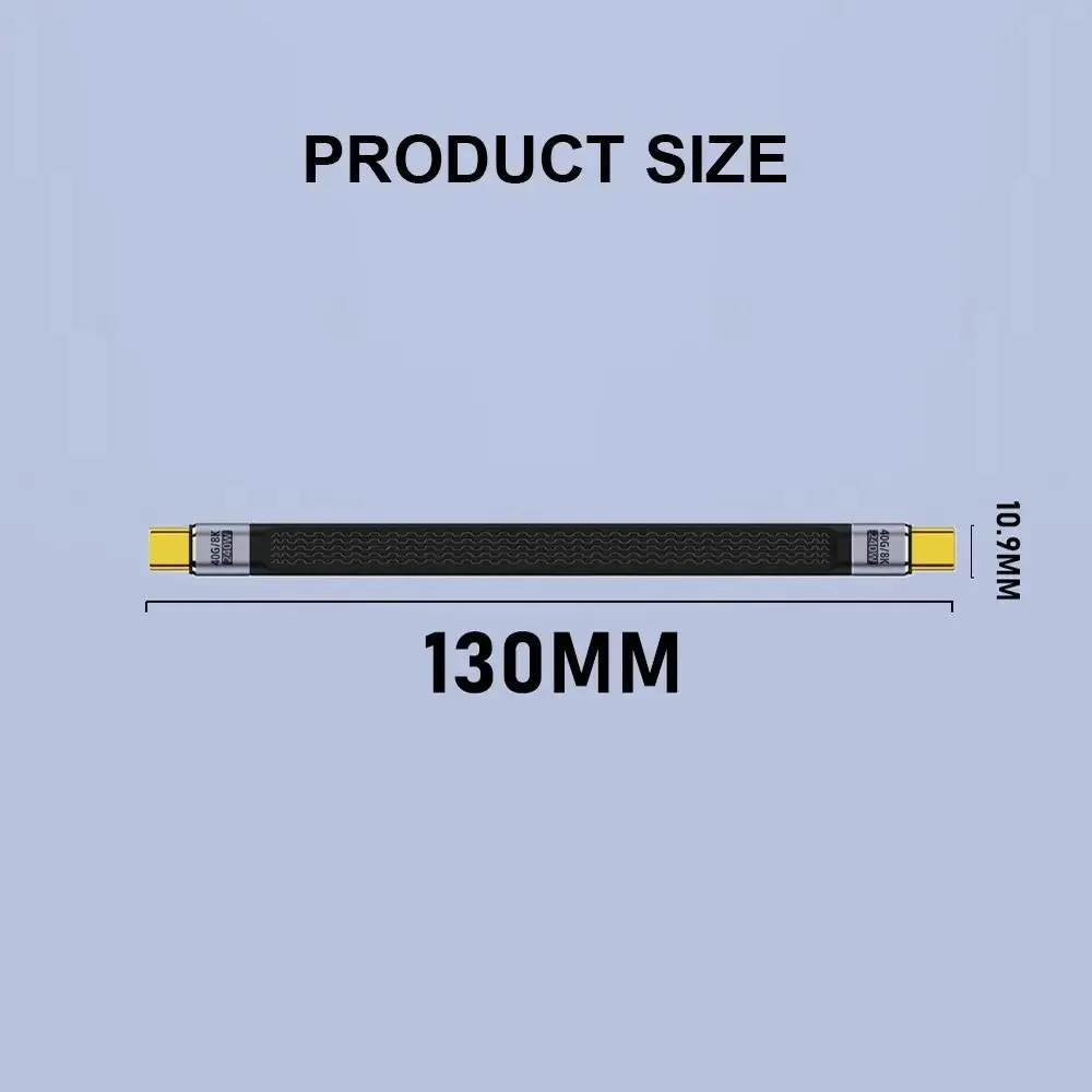 5A Type C To USB C PD 240W Fast Charging Cable USB 4.0 Gen3 40Gbps Thunderbolt 3 8K 60Hz FPC Data Cable Cord for MacBook Pro