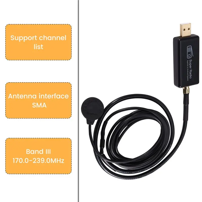 A37T-미니 플러그 앤 플레이 자동차 라디오 AM/FM 스테레오 어댑터 수신기 USB 인터페이스 안테나 안드로이드 멀티미디어 시스템에 적용됨