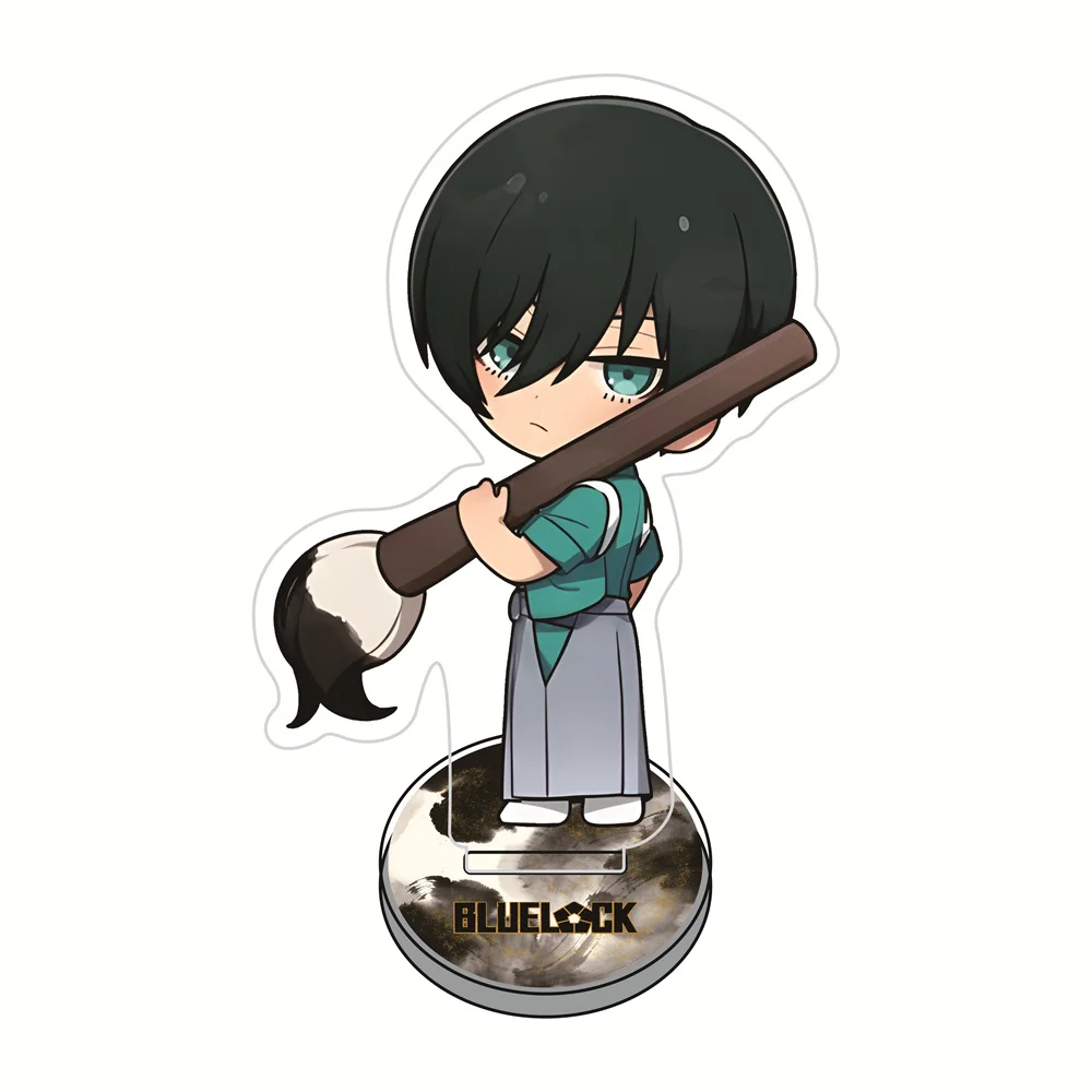 Blue Lock Calligraphy-Themed Acrylic Standee & Keychain - Anime Collectible Desk Decor Gift