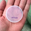 100/300/500pcs 45mm Clear Pudding PE Lids Milk Glass Bottle Universal Caps for Yogurt, Milk, Jam, Jellies, Honey, Spices Mousse 4