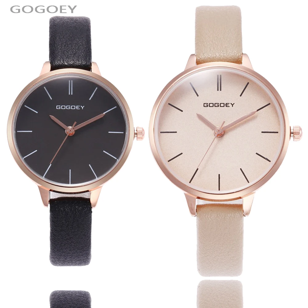 

Fashion Trend Women Watch Elegant Leather Bracelet Watch Holiday Gifts Minimalist Style Ladies Watch Ultralight Female Clock