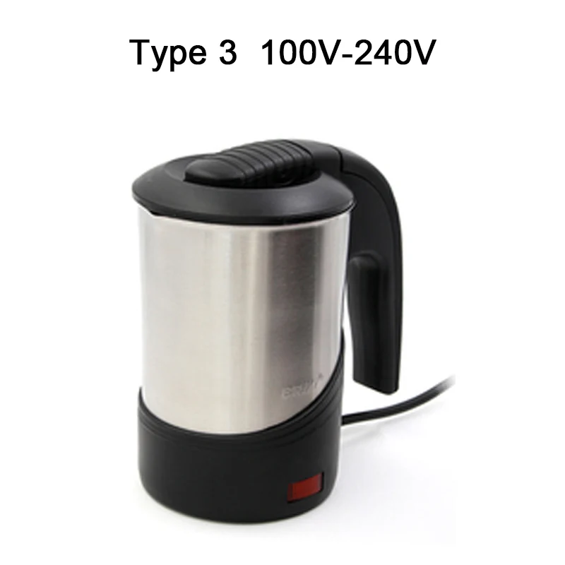 Geepas 0.5L Electric Kettle 1000W - Portable Design Stainless Steel Body, On/Off Indicator with Auto Cut Off, Fast Boil water, Milk, Coffee, Tea