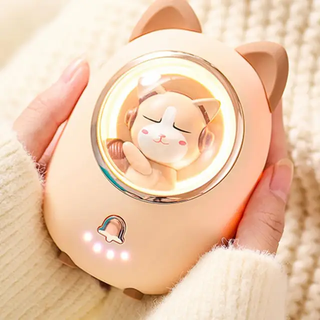 Mini Aranyos Alakú Melegebb Usb Újratölthető Elektromos Kézmelegítő Téli Kültéri Utazáshoz Túrázás Használja A Power Bank