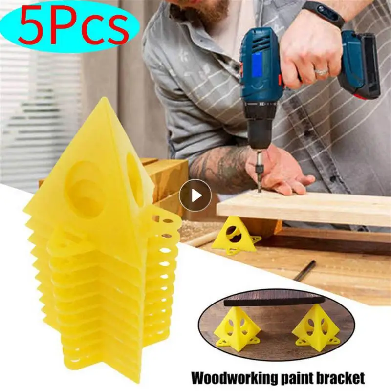 

5Pcs Pyramid Stands Set Triangle Stands Paint Tool Triangle Paint Pads Feet Woodworking Carpenter Accessories Paint Pads Tool