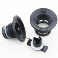 Double Seal Grey/Black H-R Air Valve For Inflatable Boat Raft Dinghy Kayak Canoe 1
