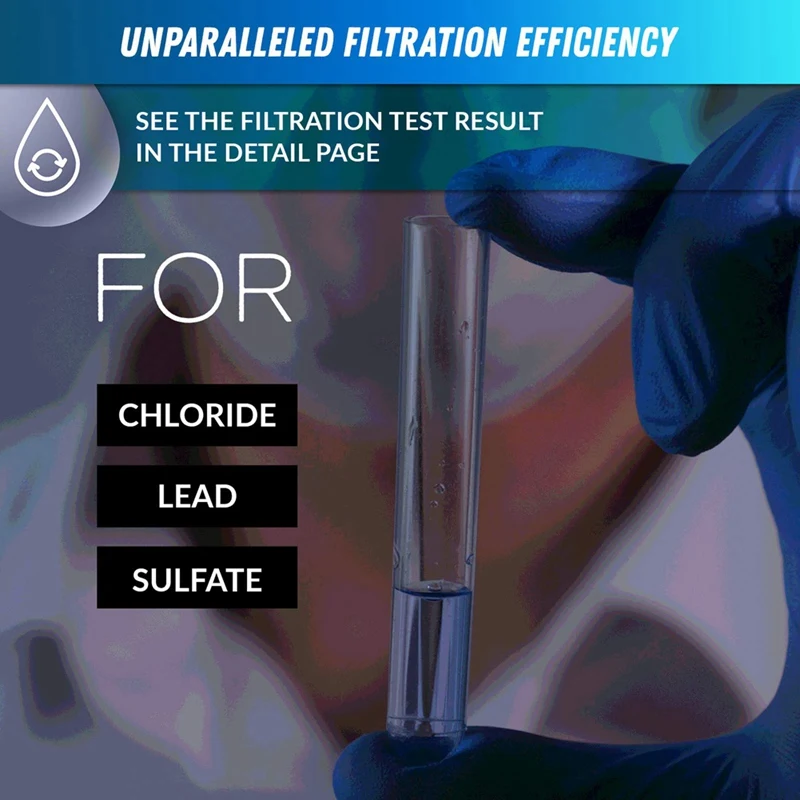 

Water Filter Faucet Carbon Block Water Filtration System, Tap Water Filter, Reduces Chlorine