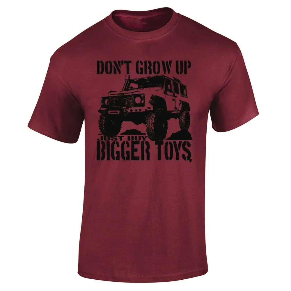 Don't Grow Up Just Buy Bigger Toys Men T-shirt Funny 4X4 Off Road Mudding Men's Cotton O Neck TShirt images - 6