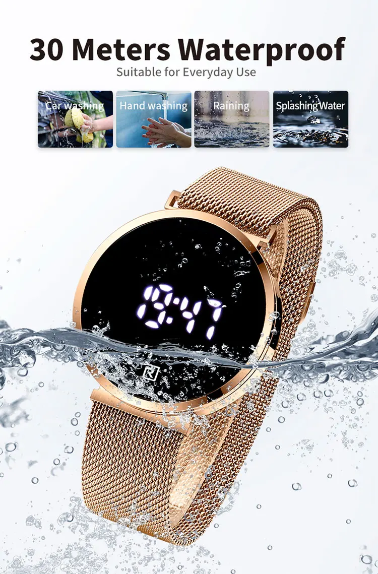 REWARD Digital Watches for Men Fashion Business Wrist Watches Women Luxury Touch Screen Wristwatch