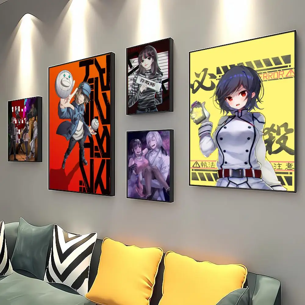 

Anime Akudama Drive Whitepaper Poster Self-adhesive Retro Kraft Paper Sticker DIY Room Bar Cafe Vintage Decorative Painting