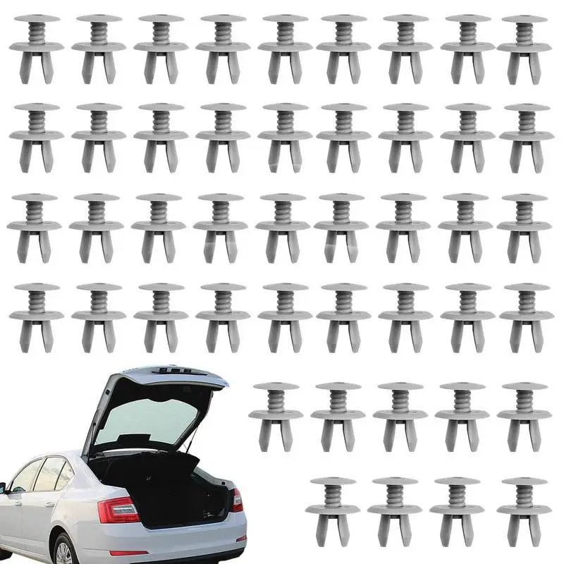

Car Retainer Clips 50pcs Bumper Retainer Clips Universal Door Trim Clamps Fasteners For Bumpers Car Rivets Fixed Car Mounting