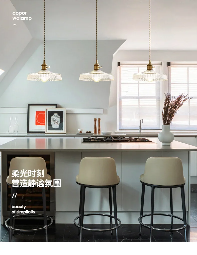 Description Picture 3 of itemModern Glass Pendant Lights Chandeliers Indoor Lighting For Dining Room Kitchen Bedroom Suspension Decor Pendant Lamp E27 Lustre