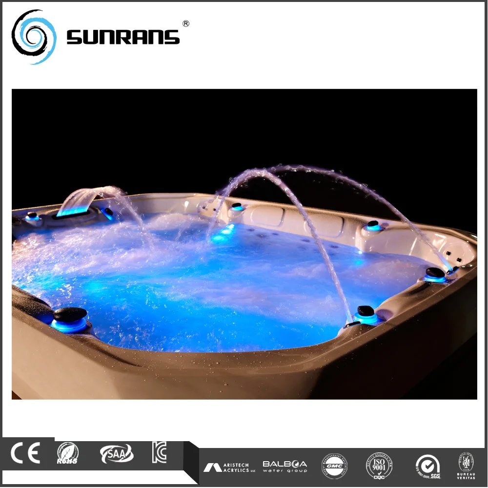 Sunrans 8 People 84 Pcs Large Family Used Swim Spa Pool Jet Spa Whirlpool Massage Acrylic Spa Tub Luxury Hydro Hot Tub Outdoor 5
