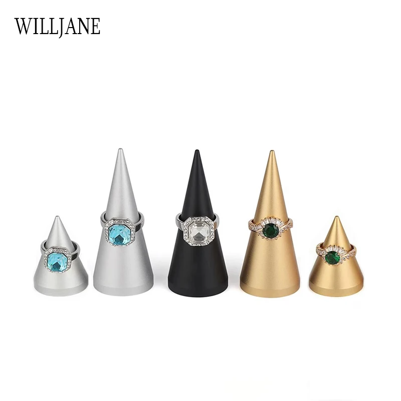 Metal Earring T Bar Stand Titular de exibição de anel de jóias Cone Eardrop Hanging Storage Decoração Durável Organizador de Orelha Durável