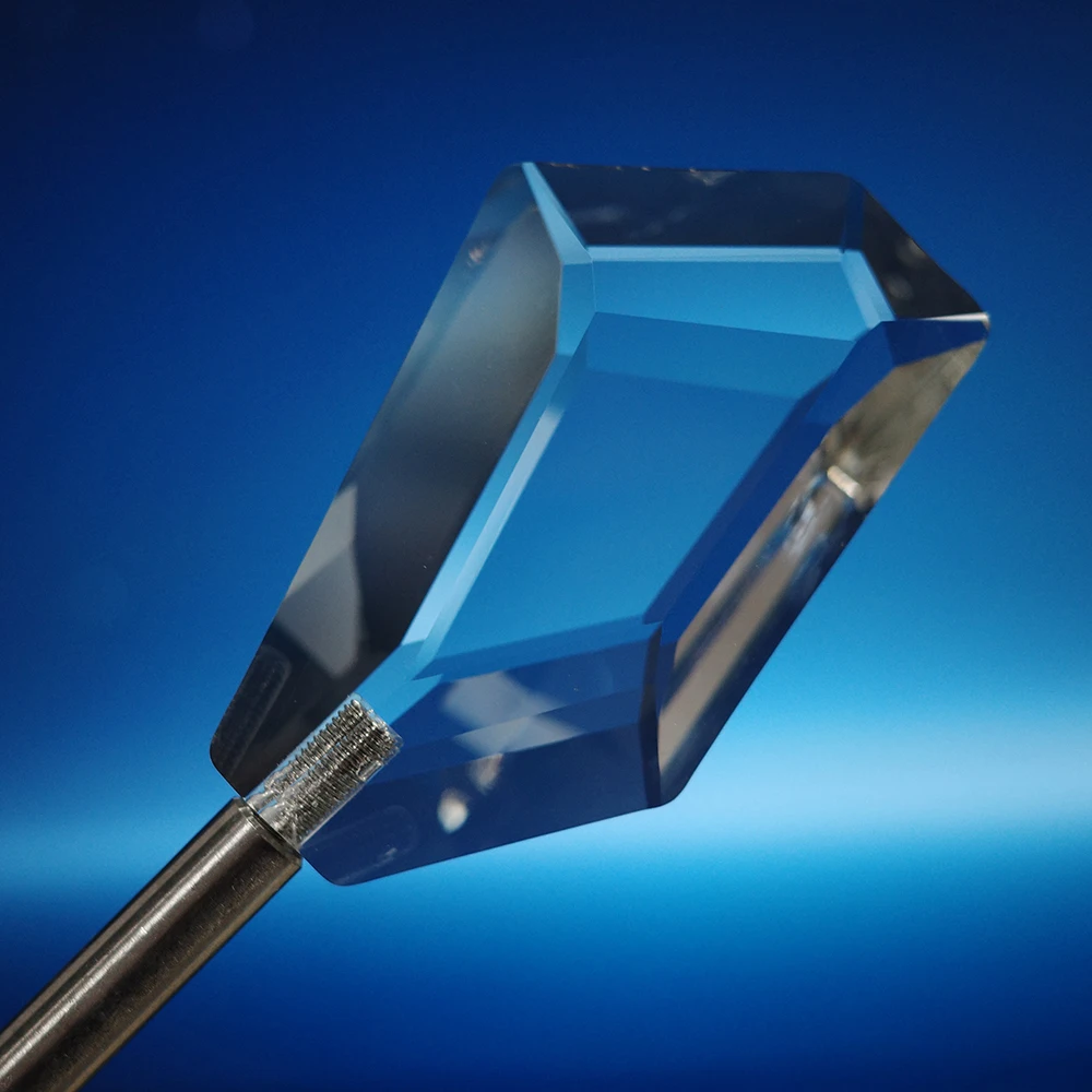 Prisma de cristal de vidro de adereço flutuante portátil com bastão para fotografia