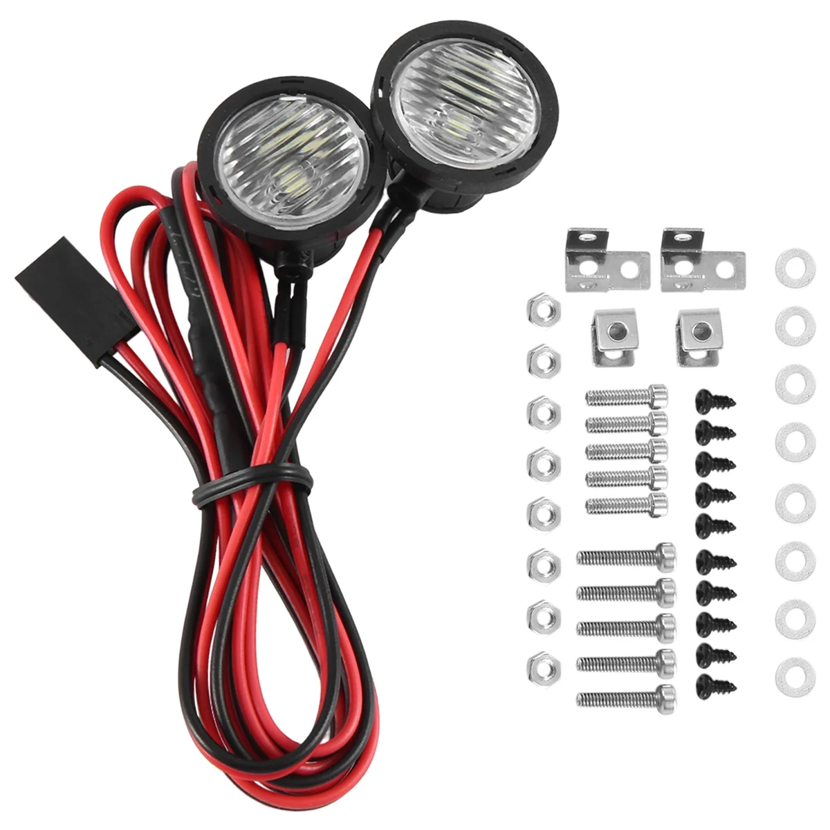 1/10 RC ũѷ ڵ LED ,  Ʈ ƮƮ, TRX4 TRX6  SCX10 90046 ̽ RR10 VS4-10, 2 