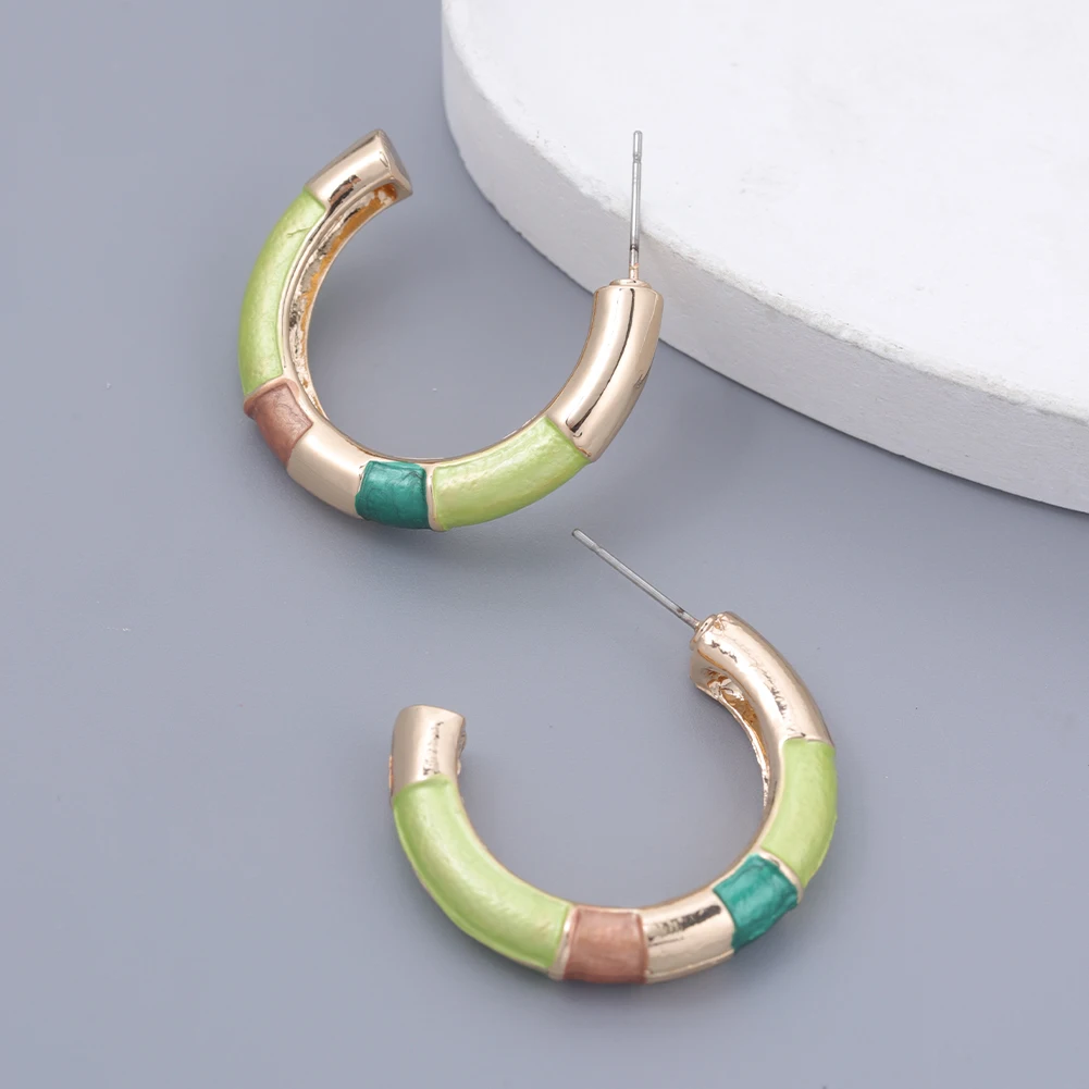 Cring Coco Korean Fashion C Earrings y2k Modern Women's Earrings Jewelry  Trend Ins Hoop Earrings for Women 2023 Christmas Gifts