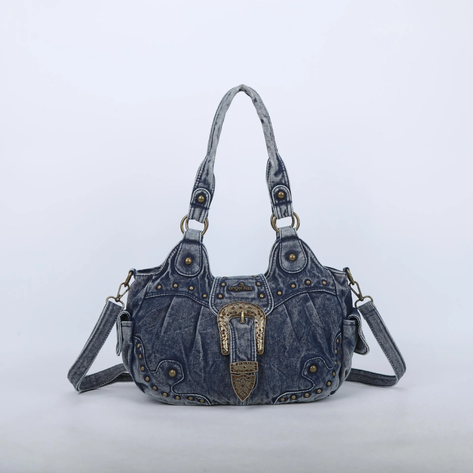 【Angelnumber555】25HS★ Dolphin Kiss Bag Angel Kiss Women Handbags Leopard Top-handle Satchel