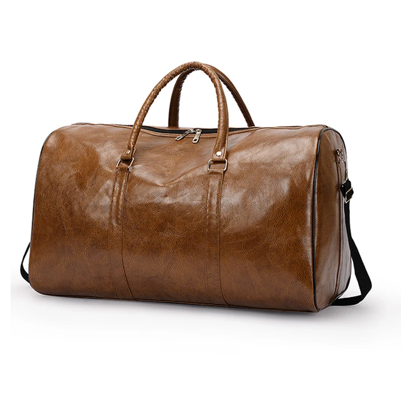 Boston Leather Travel Bag