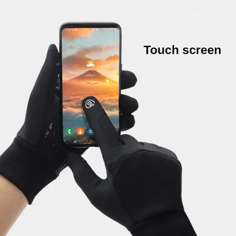 Autumn Winter Men Women Gloves Touch Screen Waterproof Windproof Gloves Outdoor Sports Warm Thermal Fleece Running Ski Gloves 3