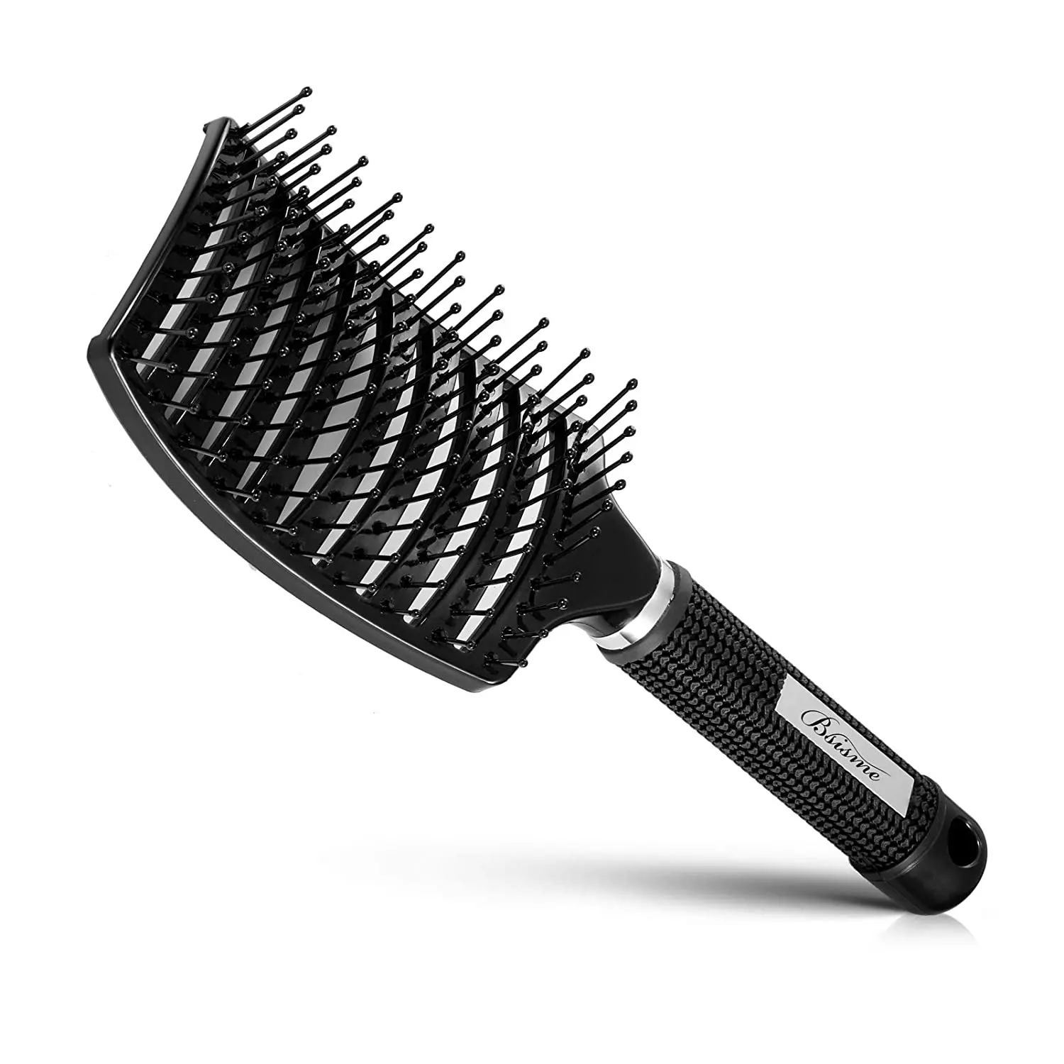 Hair Brush, Curved Vented Brush Faster Blow Drying, Professional Curved Vent Styling Hair Brushes,Paddle Detangling Brush purple dragon dog grooming scissors 6 5 7 stainless up curved scissors professional pet shears chunker thinning scissors z3002