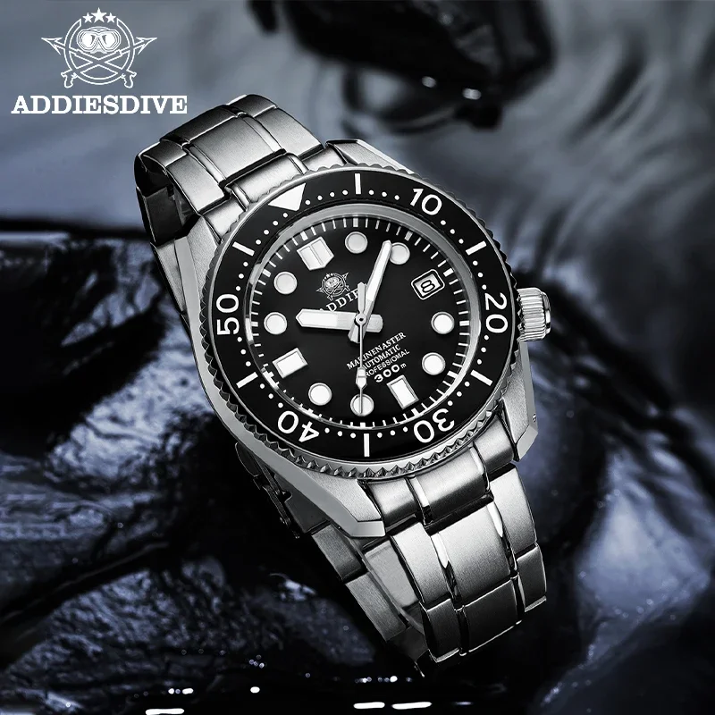 

ADDIESDIVE Men‘s Diving Watch NH35 Luxury Automatic Mechanical Wristwatch Sapphire Crystal 300m Stainless Steel Luminous Watches