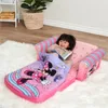 Minnie Mouse 3-in-1 Slumber Sofa Baby Lounger, Convertible Kids Couch, Sofa Bed & Foam Toddler Nap Mat with Attached Blanket 2
