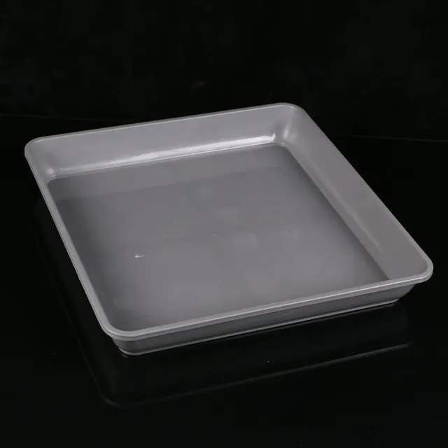 1 Db Négyzet Alakú Virág Edény Műanyag Erkély Edények Bonsai Tál Óvoda Zamatos Medence Ültetvény Utánozás 18 Otthoni Kert - Image 4