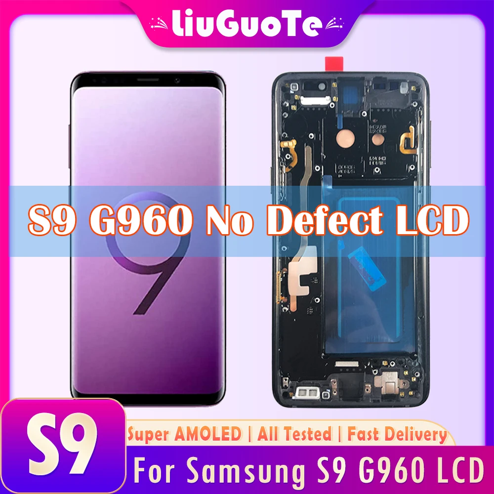 Amoled s9 para samsung galaxy s9 g960f g960 g960f display lcd digitador ...