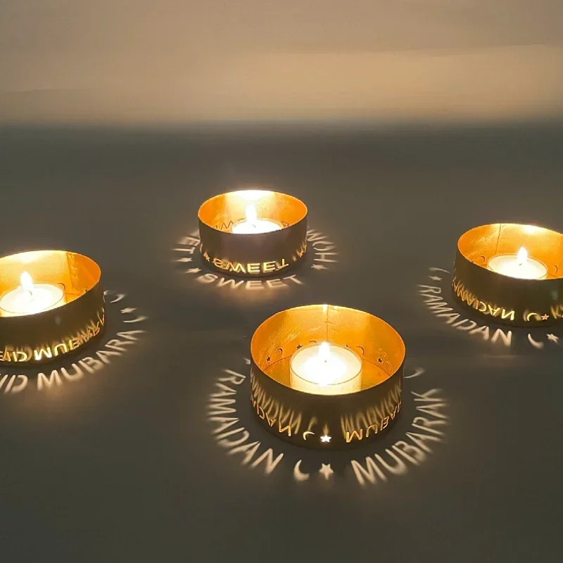 

2022 Железный Подсвечник Al Adha мусульманский ИД Мубарак проекционный подсвечник домашний декор для стола ремесла ИД Мубарак Рамадан праздничный Декор