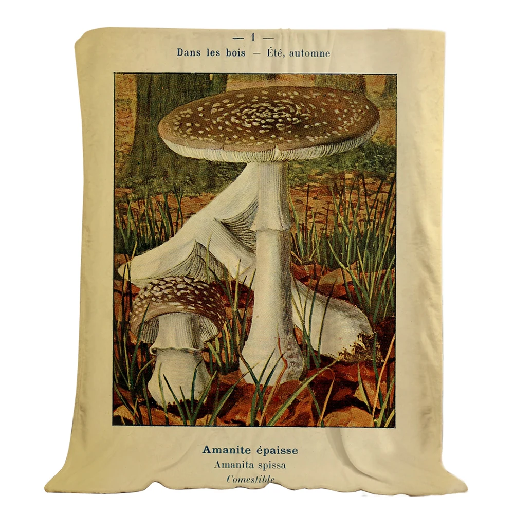 

Фланелевое Одеяло CLOOCL в виде грибов, забавное растение, 3D печать, ворс, кондиционер, плед, одеяло для кровати, Прямая поставка