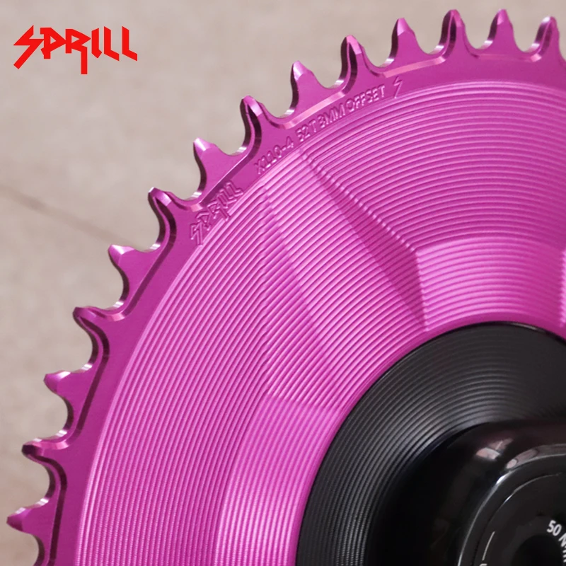 wuzei シマノ4アームクランク用 ナローワイドチェーンリング 42T