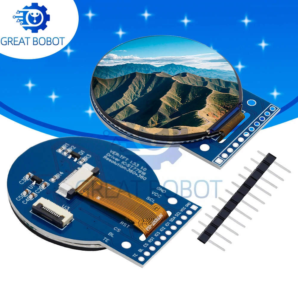 1.5-InchRoundTFTLCDScreen(ST77916):360x360PixelsQSPIColorDisplayforArduinoCompatible-AliExpress502