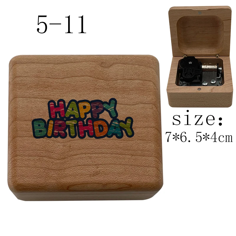Mechanical Music Boxes wind up Music Box music theme happy birthday Children wife girlfriend Birthday Gifts Kids Toys