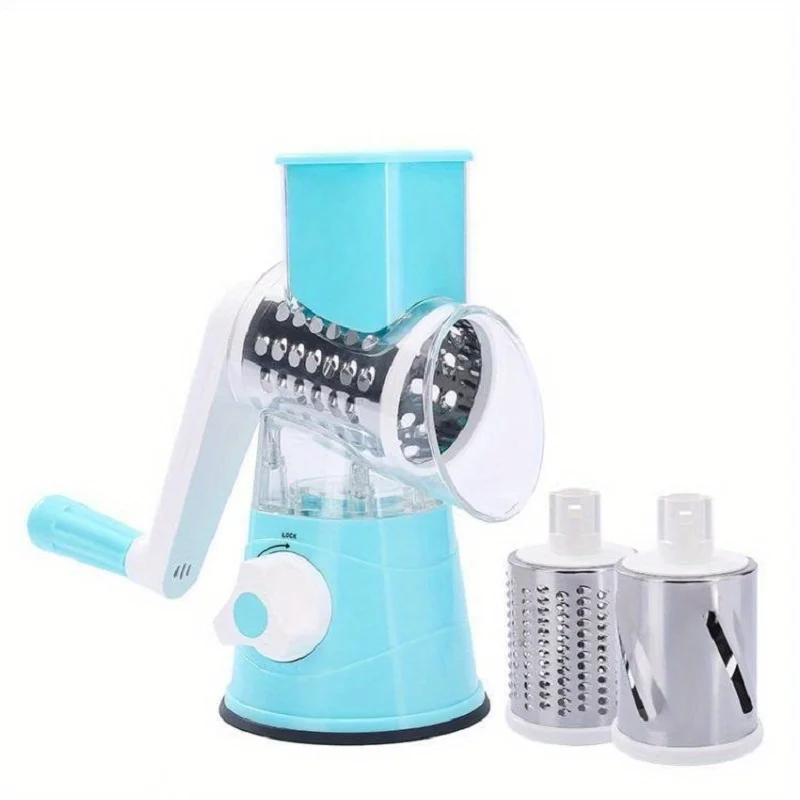 Vegetable Slicer Multifunctional Fruit Slicer TableTop Drum Grater Manual Food Grater Roller Vegetable Grater Potato Grater vegetable slicer