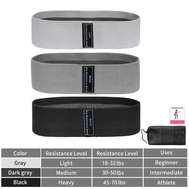 High-Quality Fabric Resistance Bands for Glute and Squat Workouts