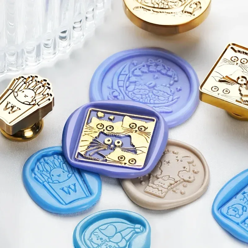 Brass Wax Seal Stamp for Wedding Invitation DIY Craft