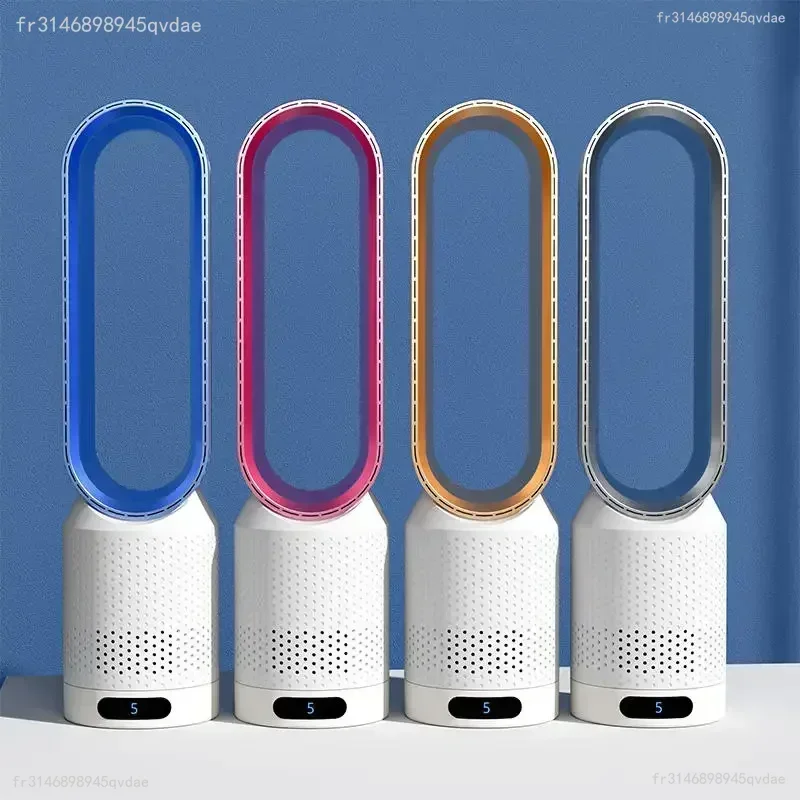 2024 Air Purification Circulation Bladeless Ultra-Quiet Dormitory Desk Floor Electric Fan Tower Bladeless  Room 2