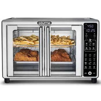 6-Slice Digital Air Fryer Toaster Oven with 19 One-Touch Presets Stainless Steel Advanced Technology Perfectly Crisped Creations 1
