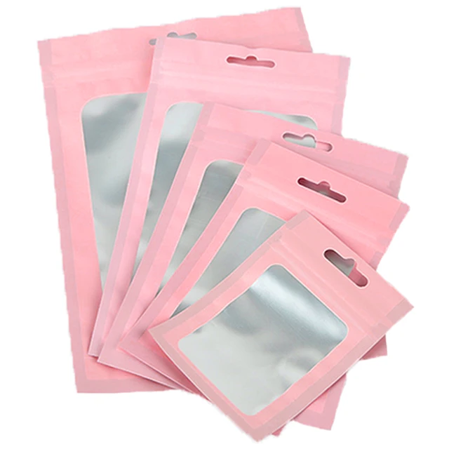 50pcs Colorful Plastic Bags Self Sealing Reusable Small Little