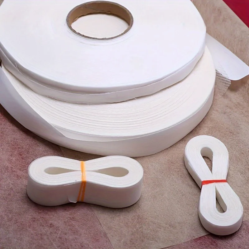 Cinta de malla adhesiva de fusi&oacute;n en caliente para ropa 1 rollo 9M cierre doble cara cinta entrelazada DIY sewing acce