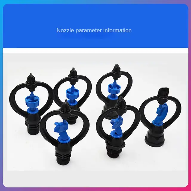 360 Degree Rotating Irrigation Agricultural Automatic Watering Nozzle Lawn Spraying Various Sizes Of Head Garden Supplies
